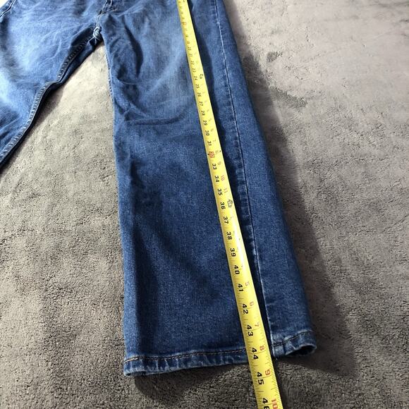 Levis 505 Jeans Men Size 40X32 Blue Denim Regular Fit Straight Leg Stretch New - Picture 8 of 13